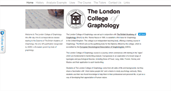 Desktop Screenshot of collegeofgraphology.co.uk
