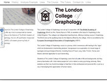 Tablet Screenshot of collegeofgraphology.co.uk